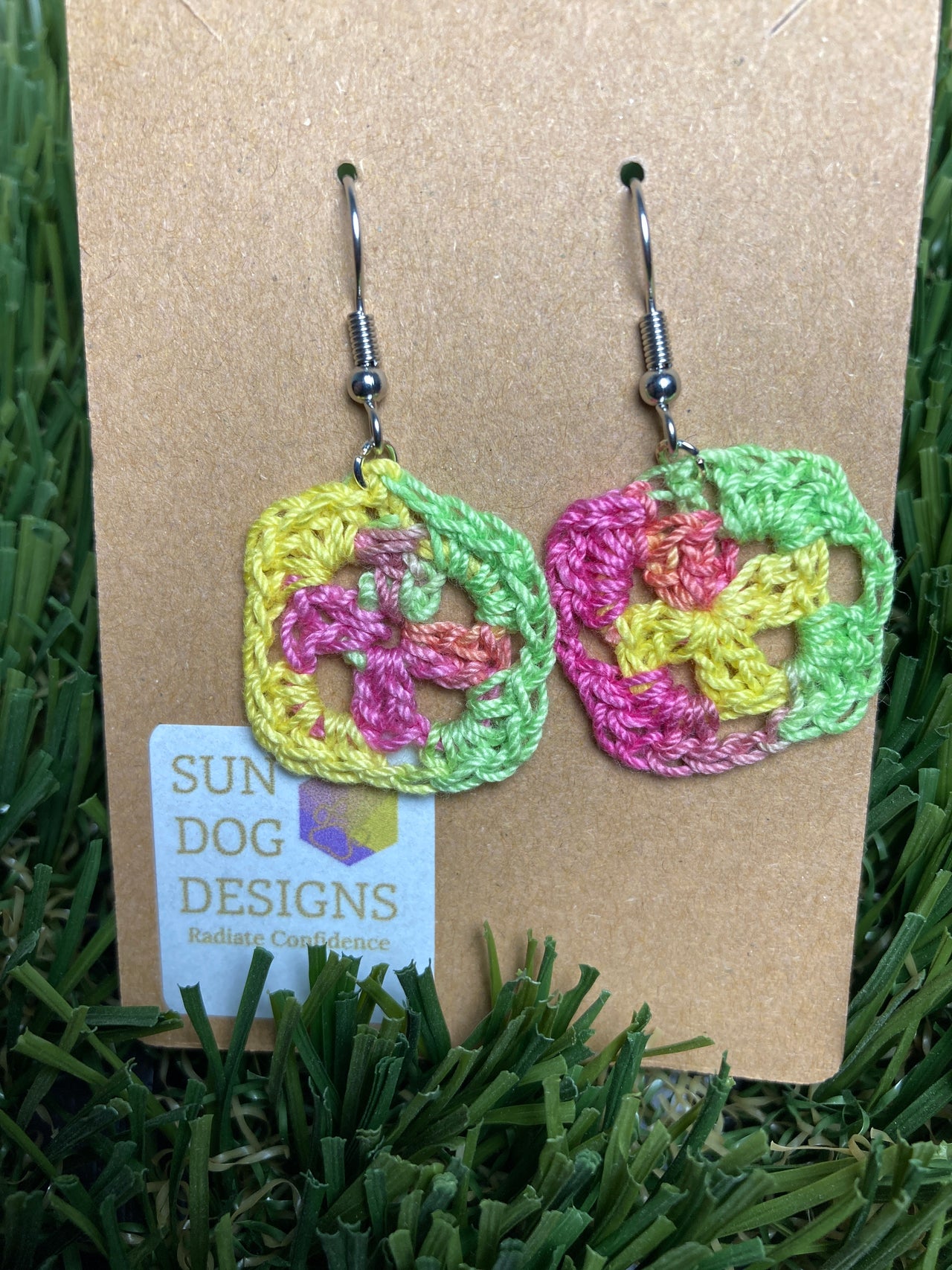 Medium Crocheted Earrings II