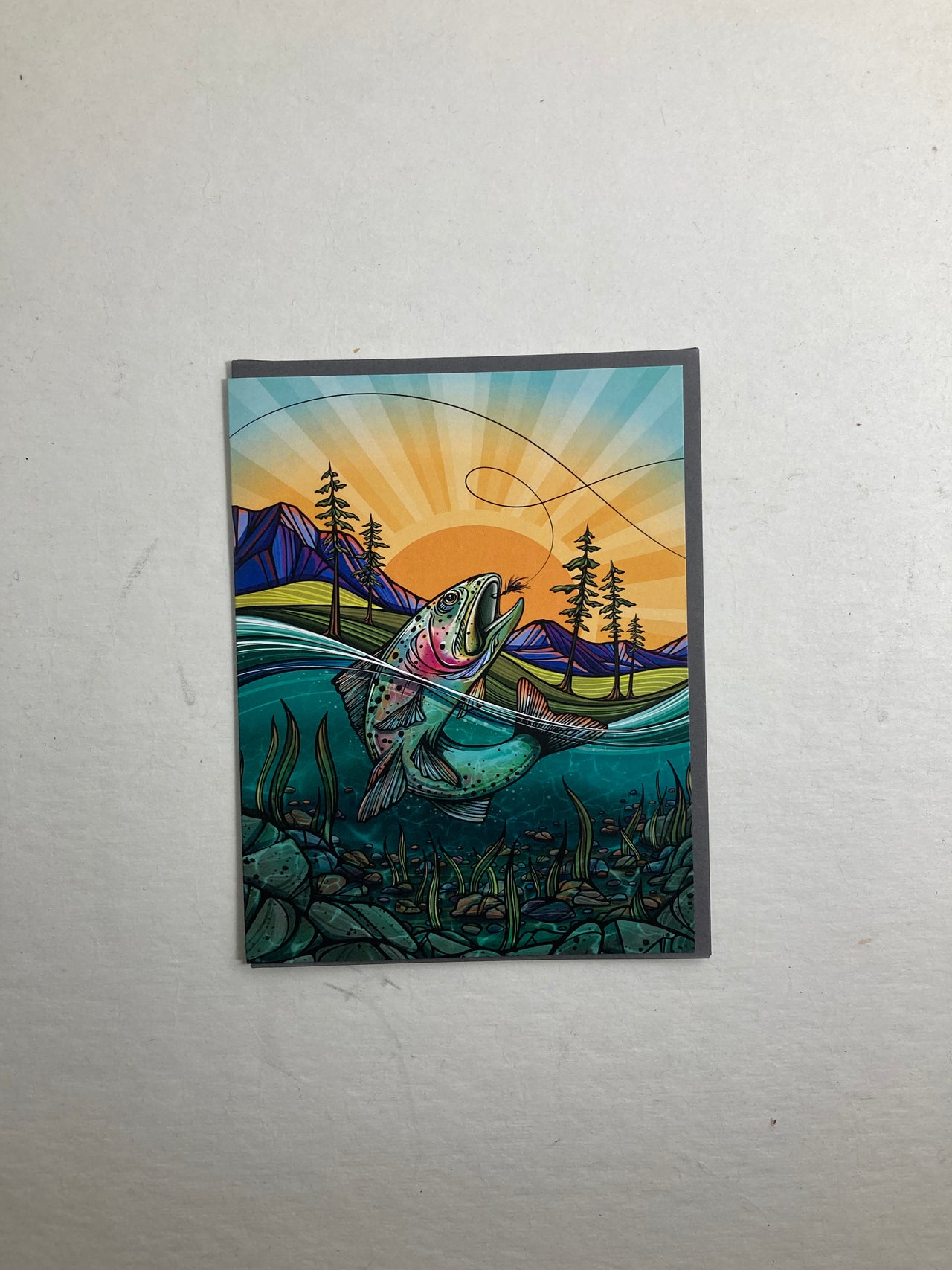 Trout Greeting Card