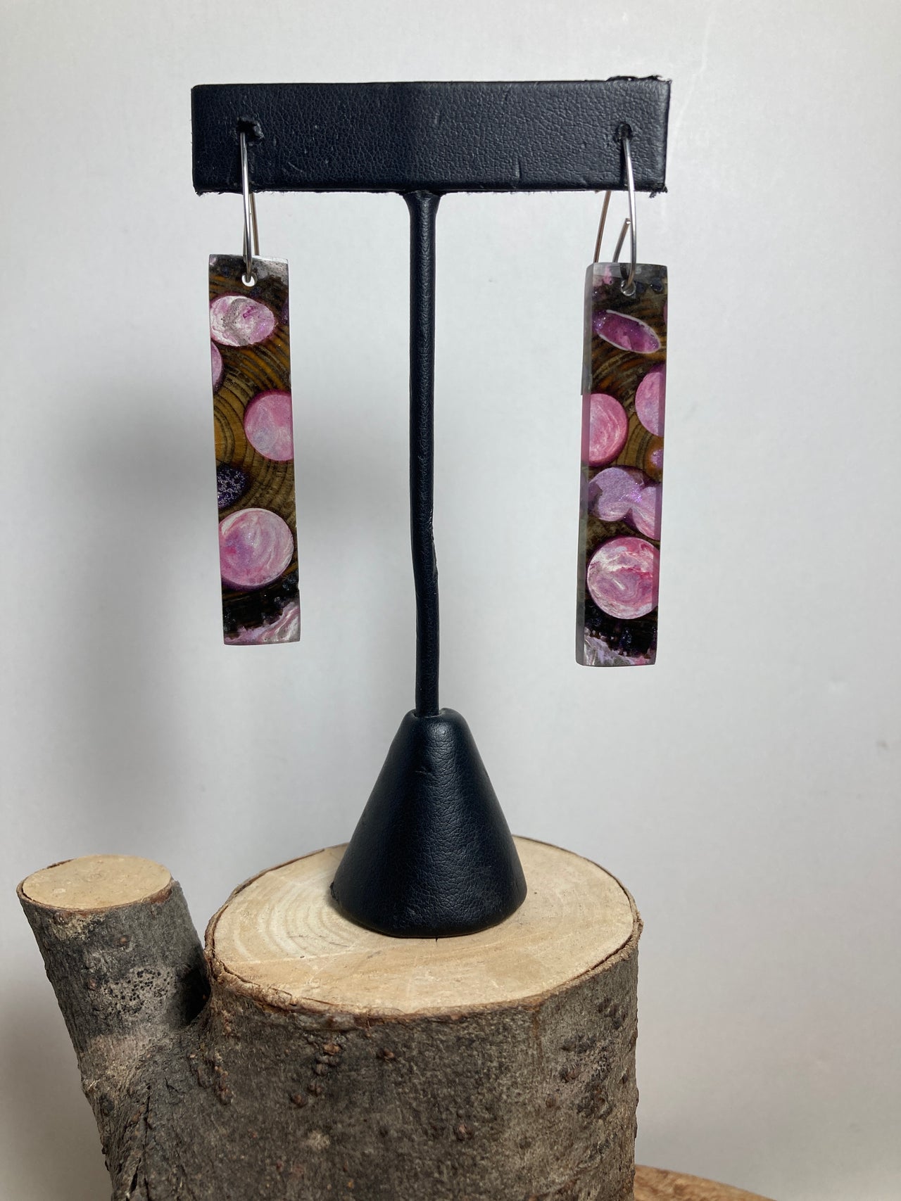 Gribbles and Shipworm Resin Cast Earrings 3