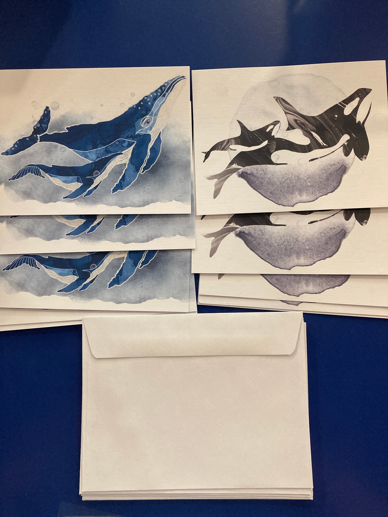 Humpback & Orca Note Card Set