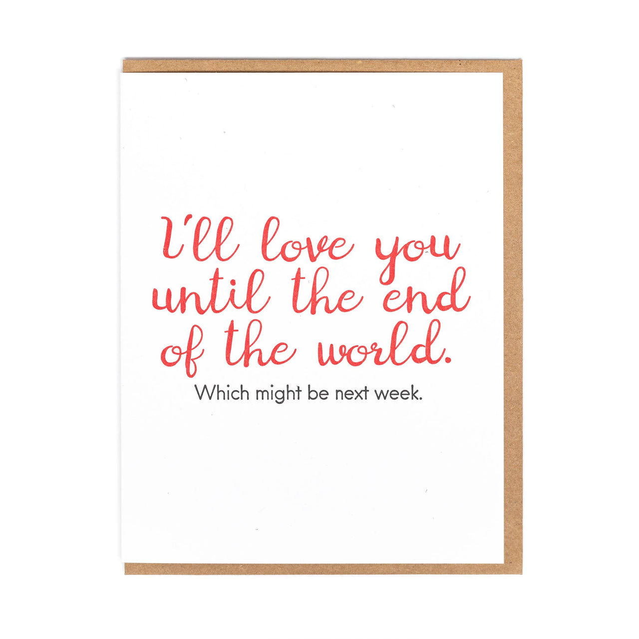 End of the World Greeting Card