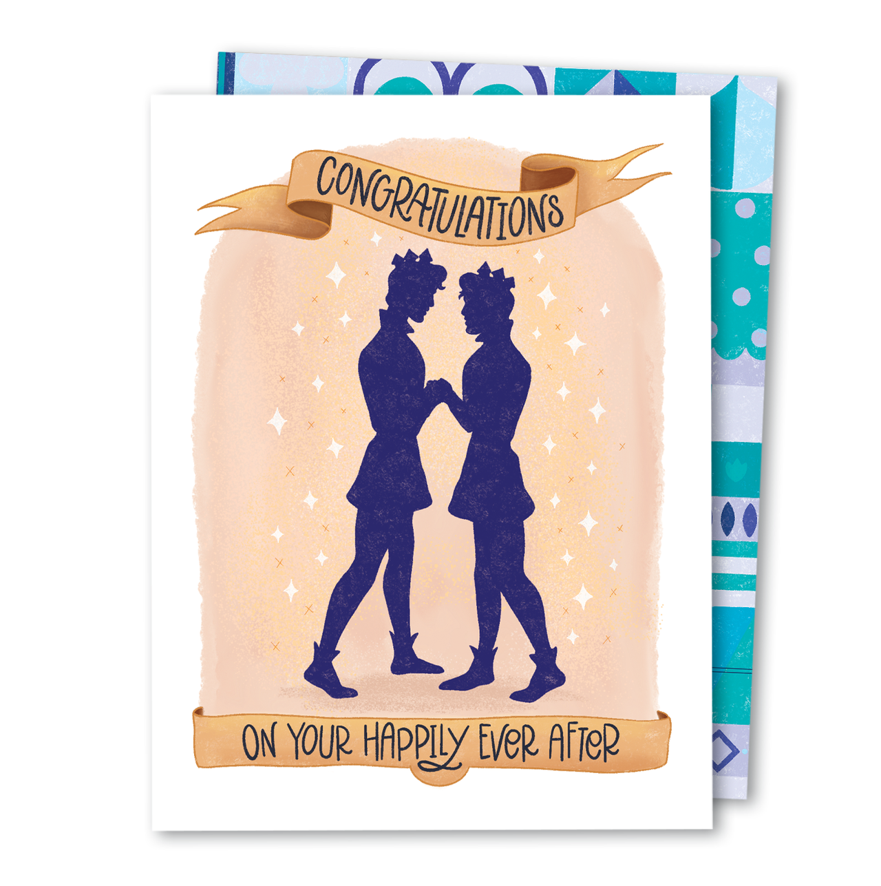 Ever After Gay/LGBTIA Engagement Wedding Card