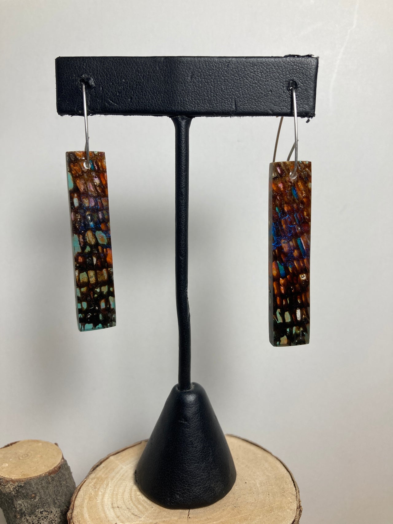 Gribbles and Shipworm Resin Cast Earrings 4