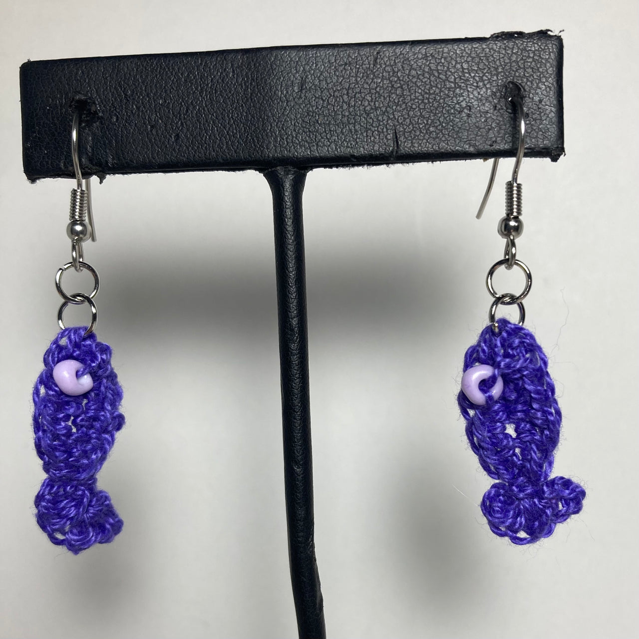 Crocheted Fish Earrings