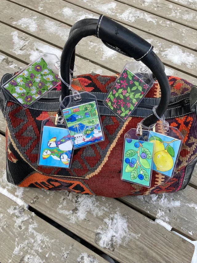 Luggage Tag - Blueberry Twig