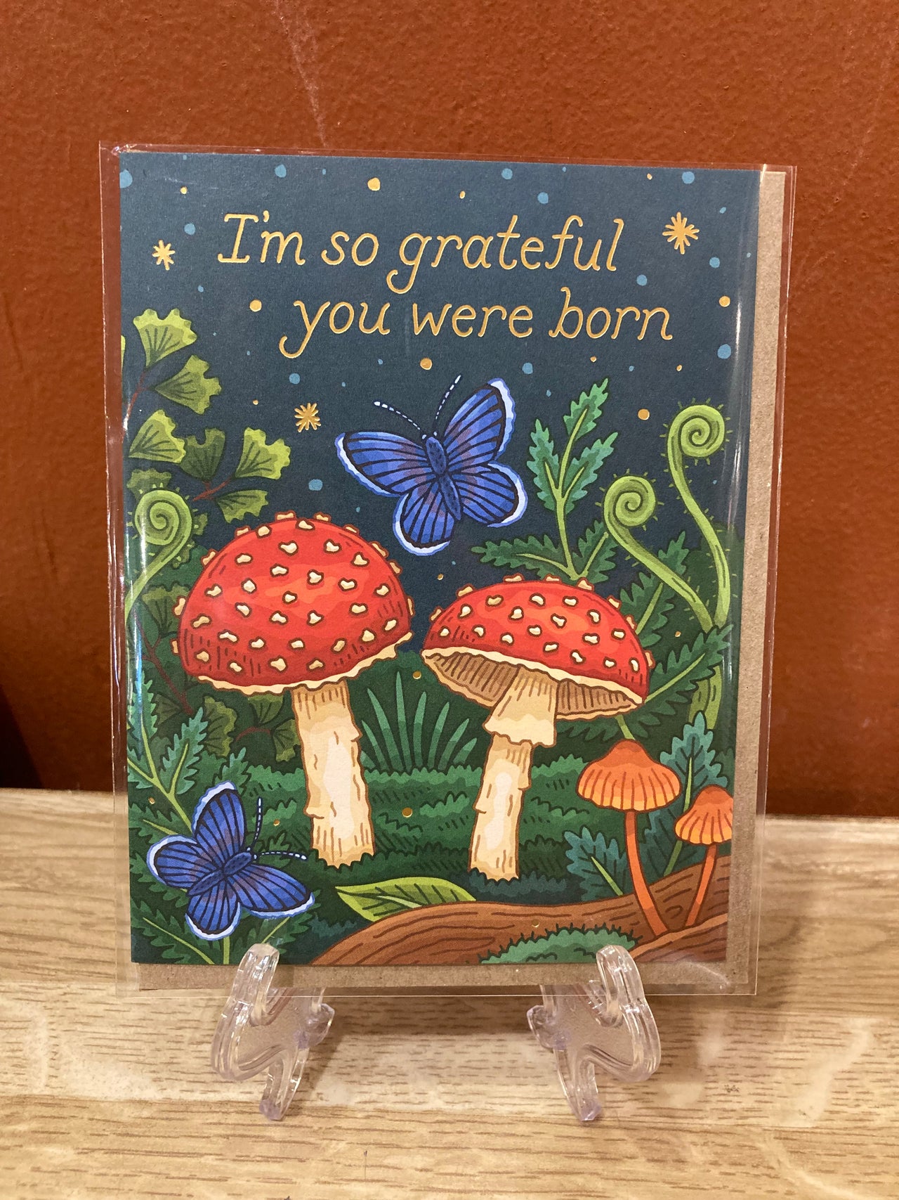 Mushrooms Birthday Card