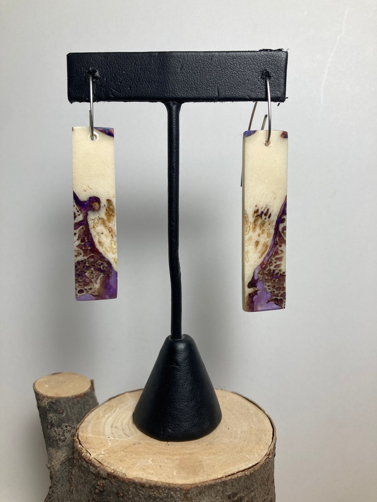 Musk Ox Skull Resin Cast Earrings 25