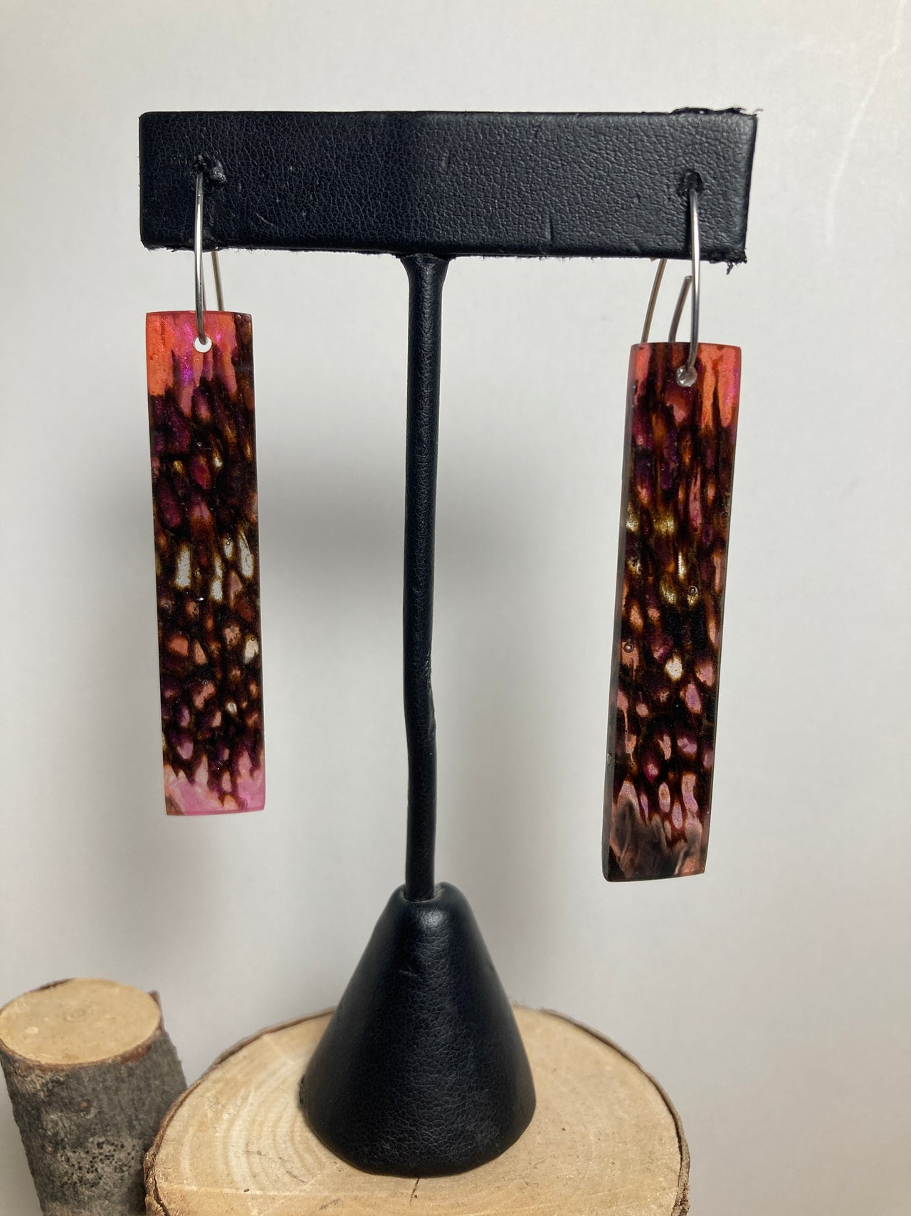 Gribbles and Shipworm Resin Cast Earrings 5