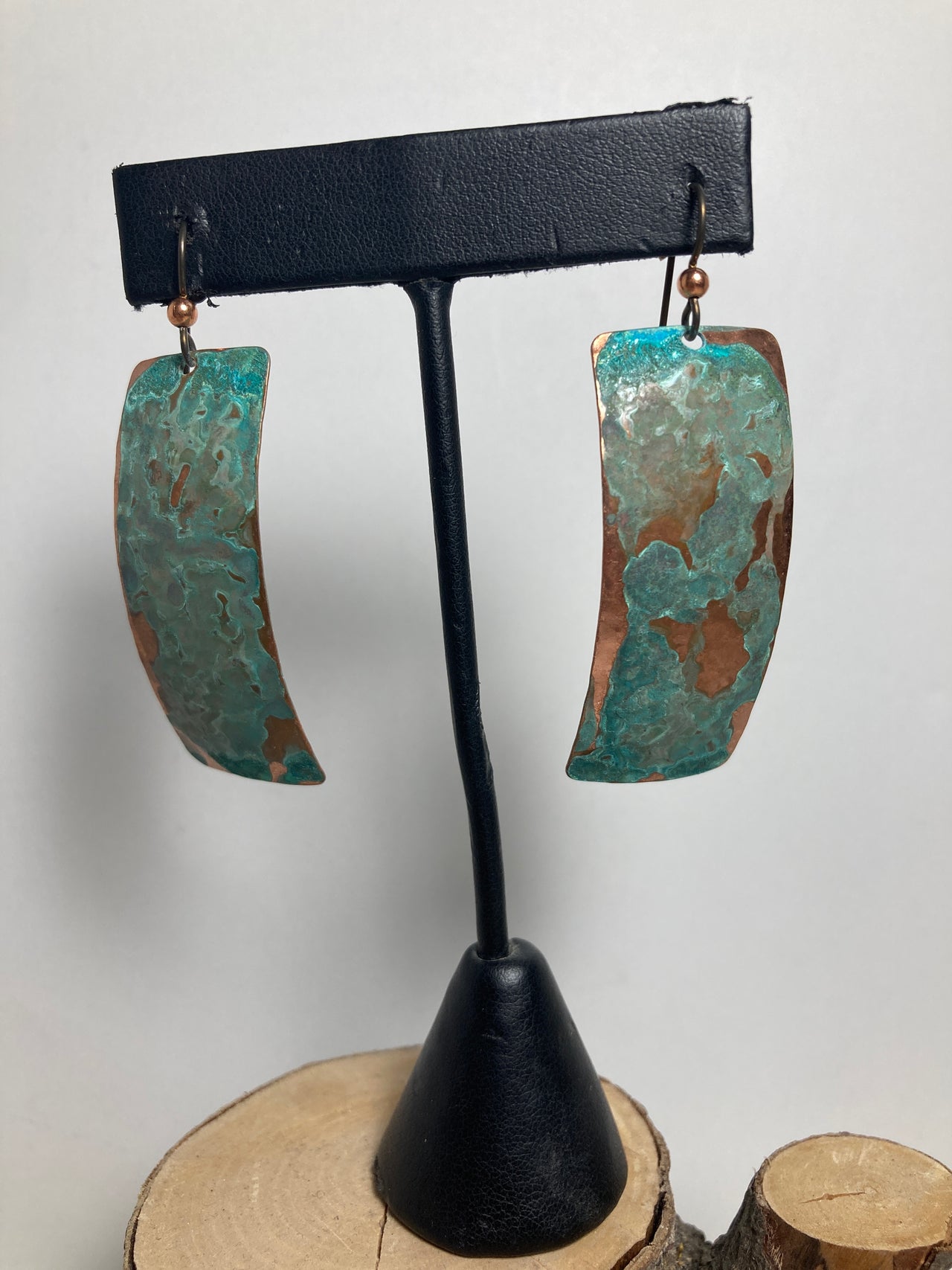 Long Wide Bar Earrings
