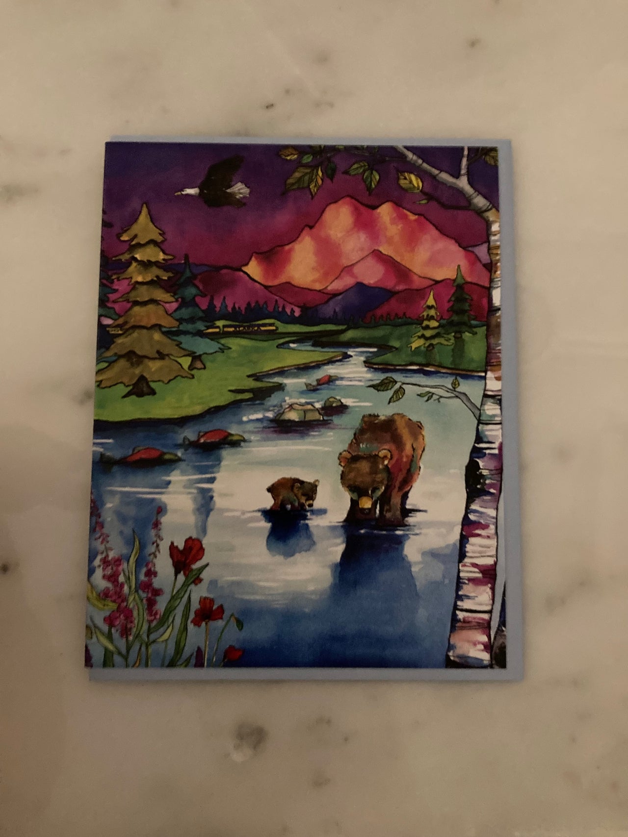 AK Scene Greeting Card