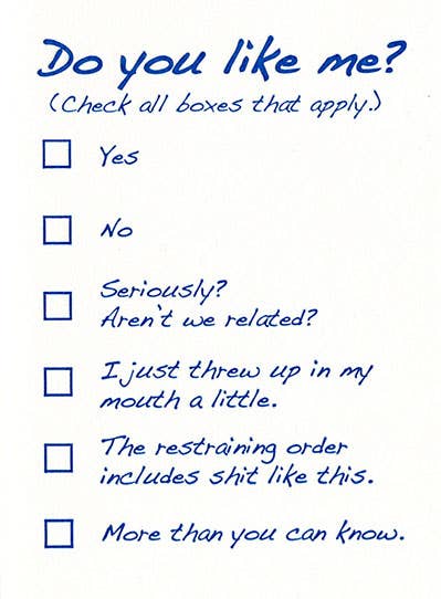 Do You Like Me? Greeting Card