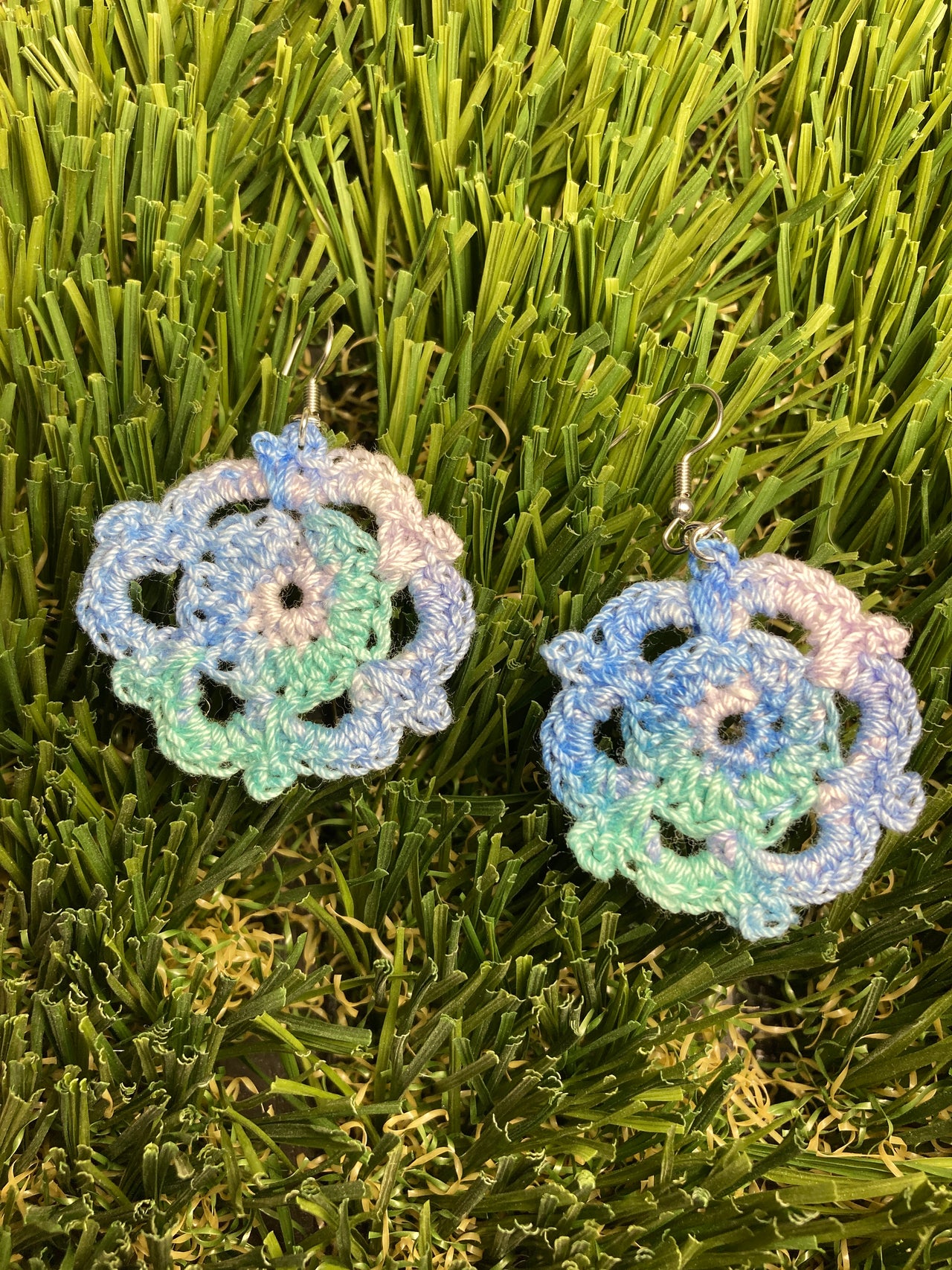 Large Crocheted Earrings