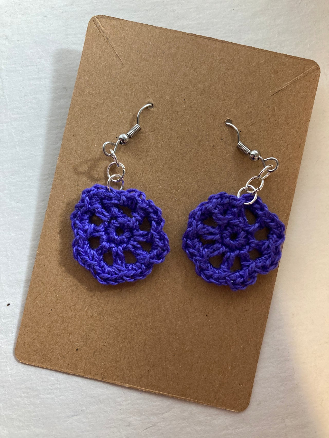 Medium Crocheted Earrings III
