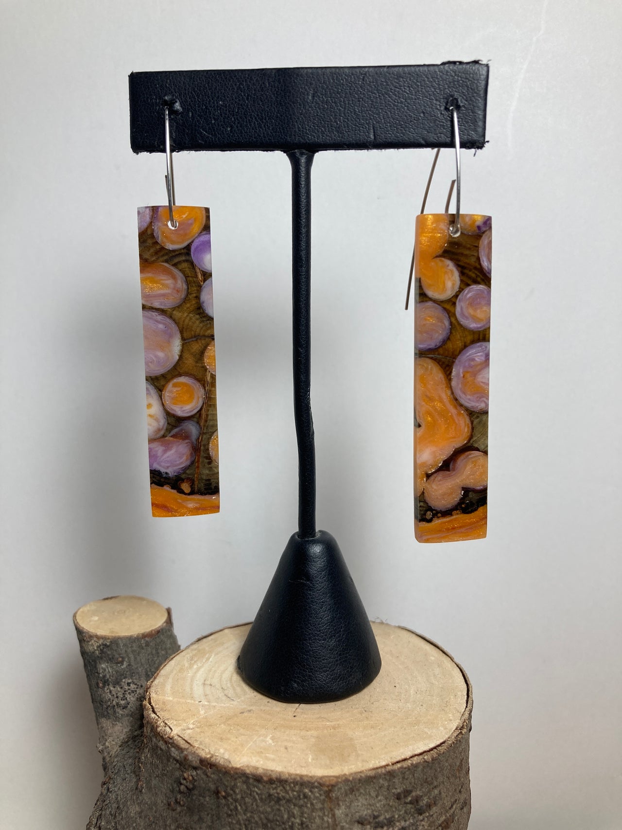 Gribbles and Shipworm Resin Cast Earrings 7