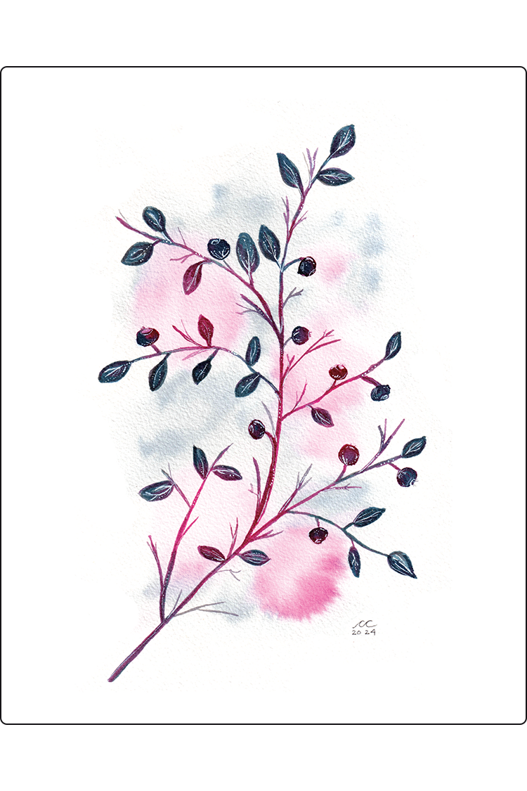 Blueberry Print
