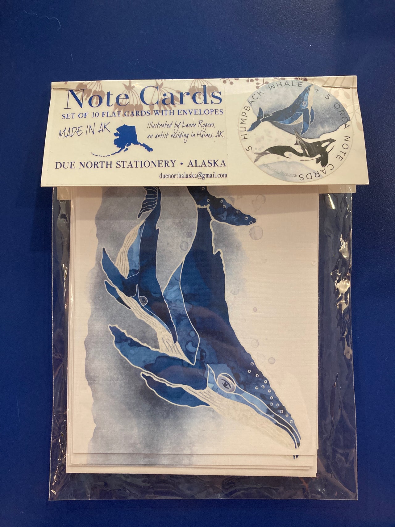 Humpback & Orca Note Card Set