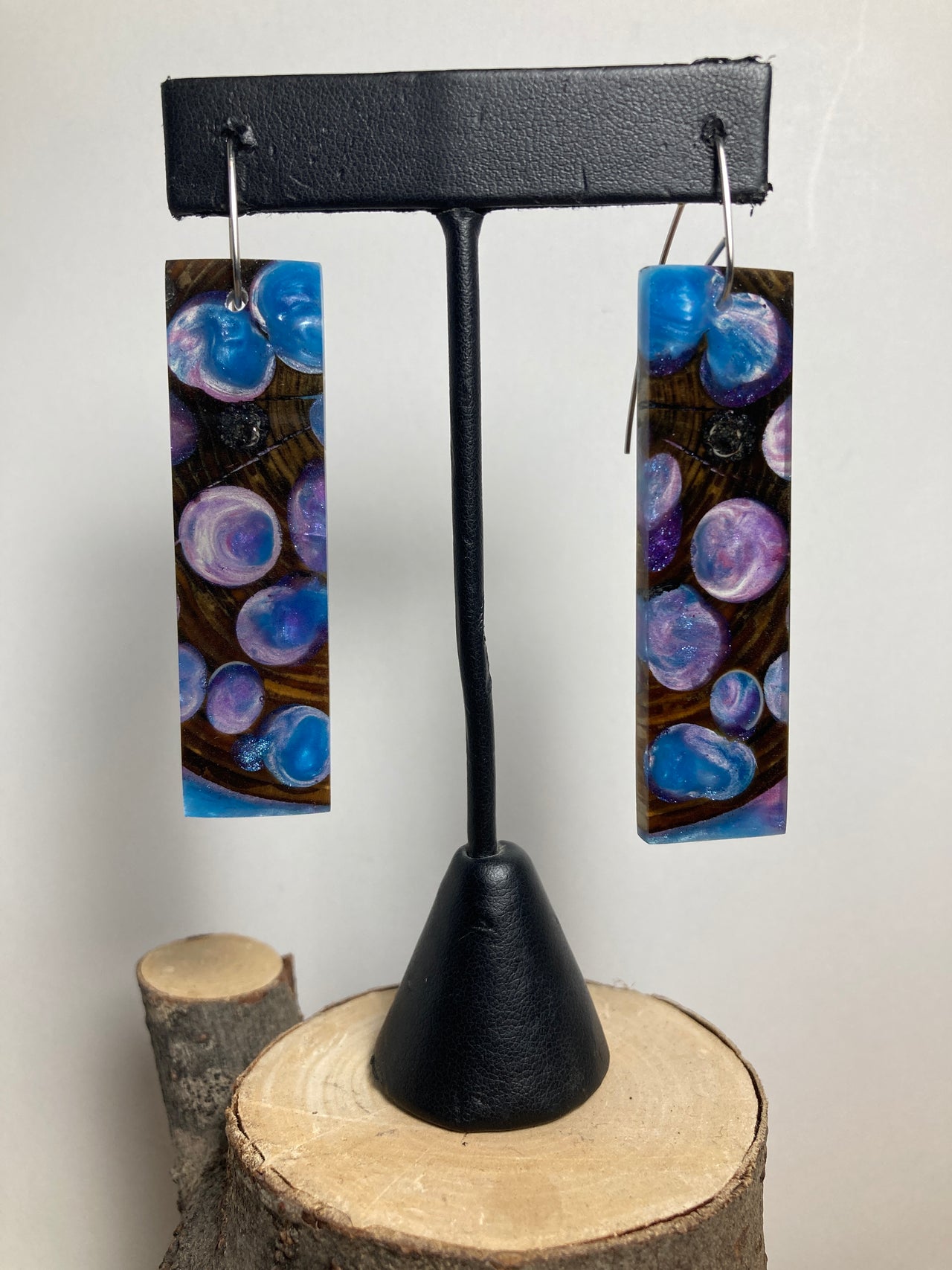 Gribbles and Shipworm Resin Cast Earrings 11
