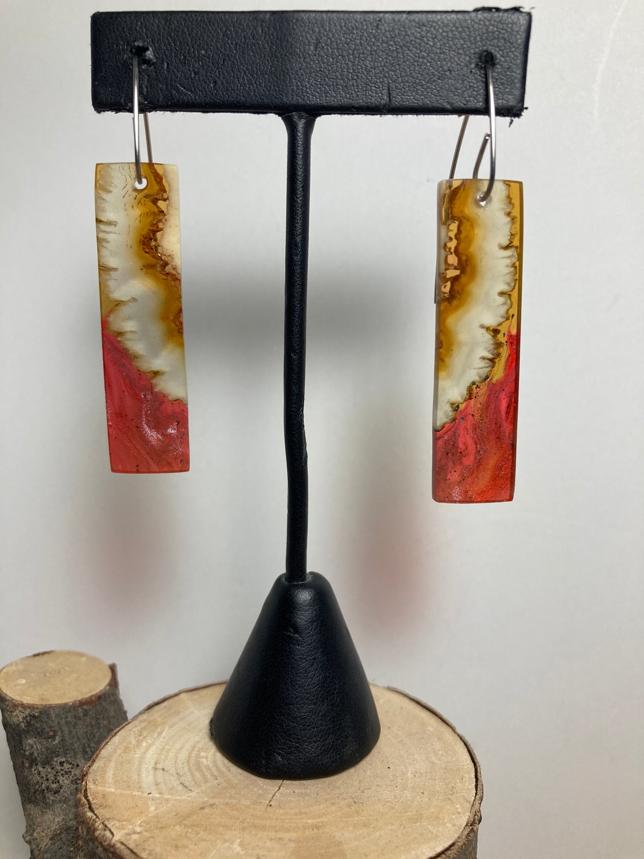 Musk Ox Skull Resin Cast Earrings 21