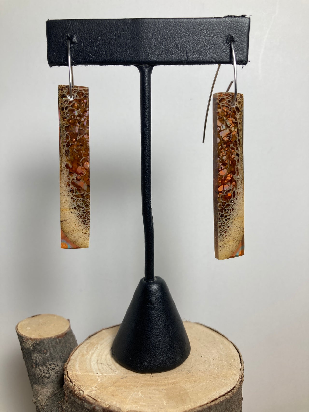 Musk Ox Skull Resin Cast Earrings 23