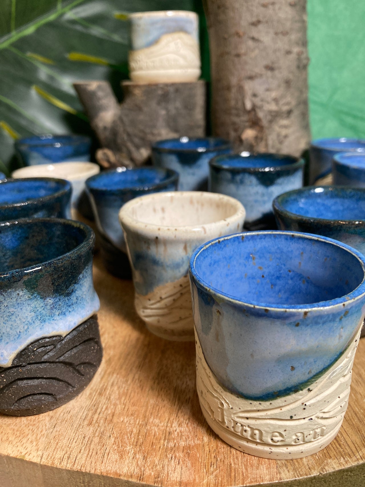 Assorted Carved Shot Glasses
