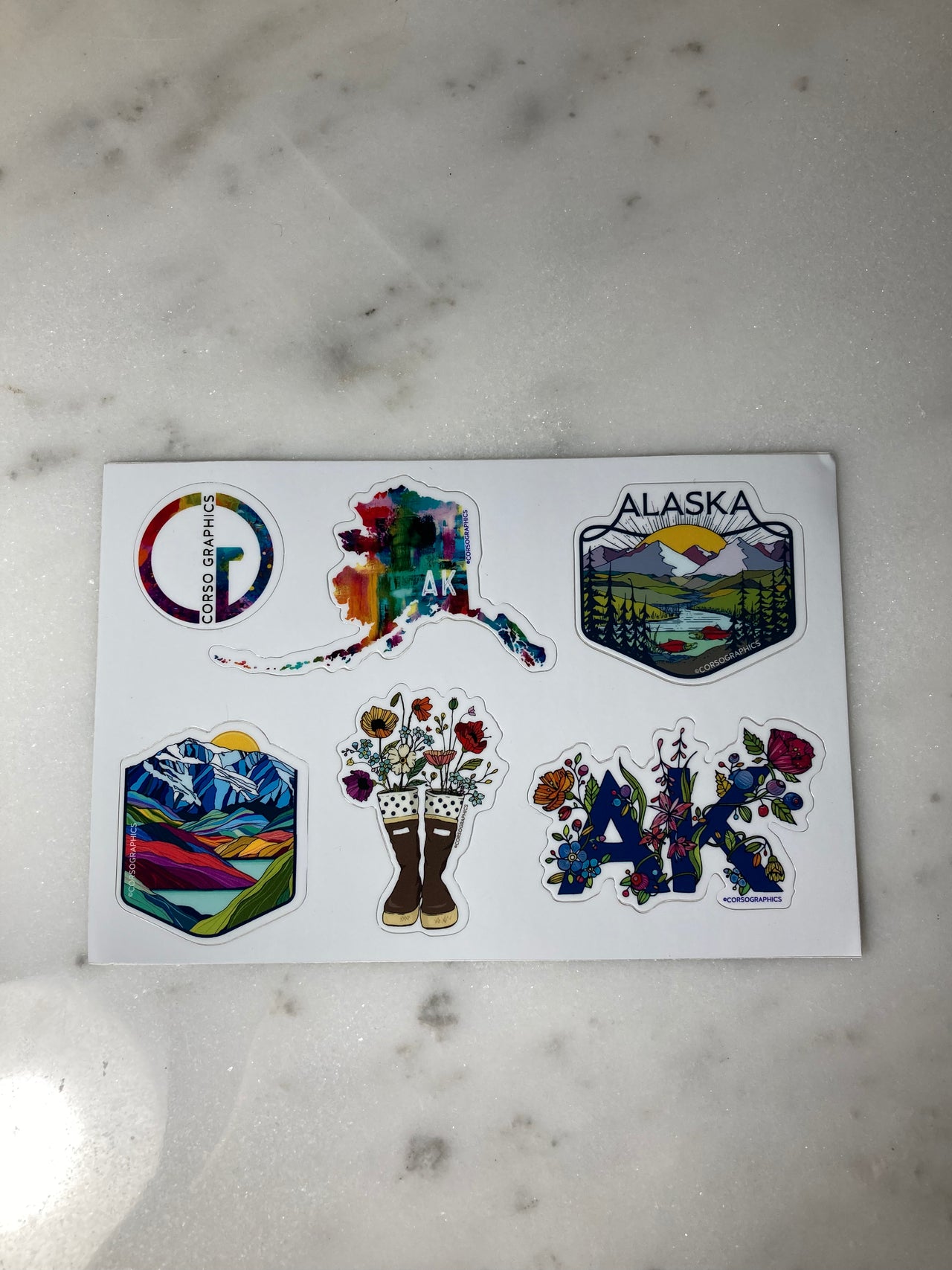 Alaska Sticker Sheet