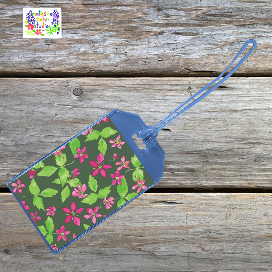 Luggage Tags - Salmonberry Blossom