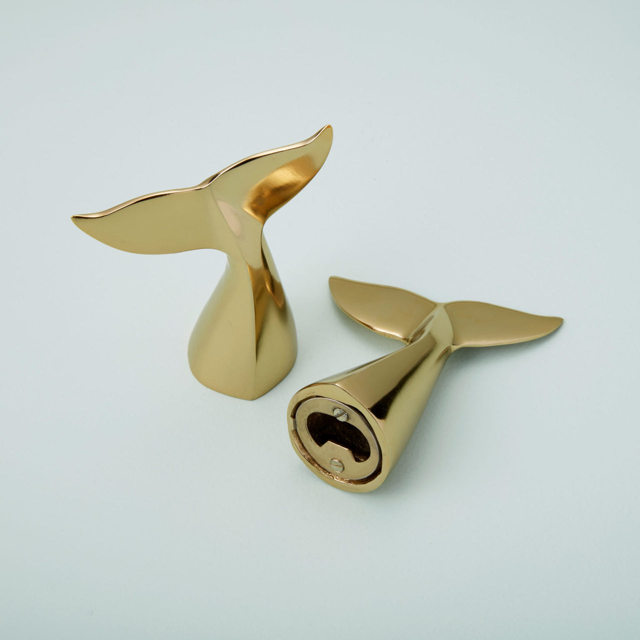 Gold Whale's Tail Bottle Opener