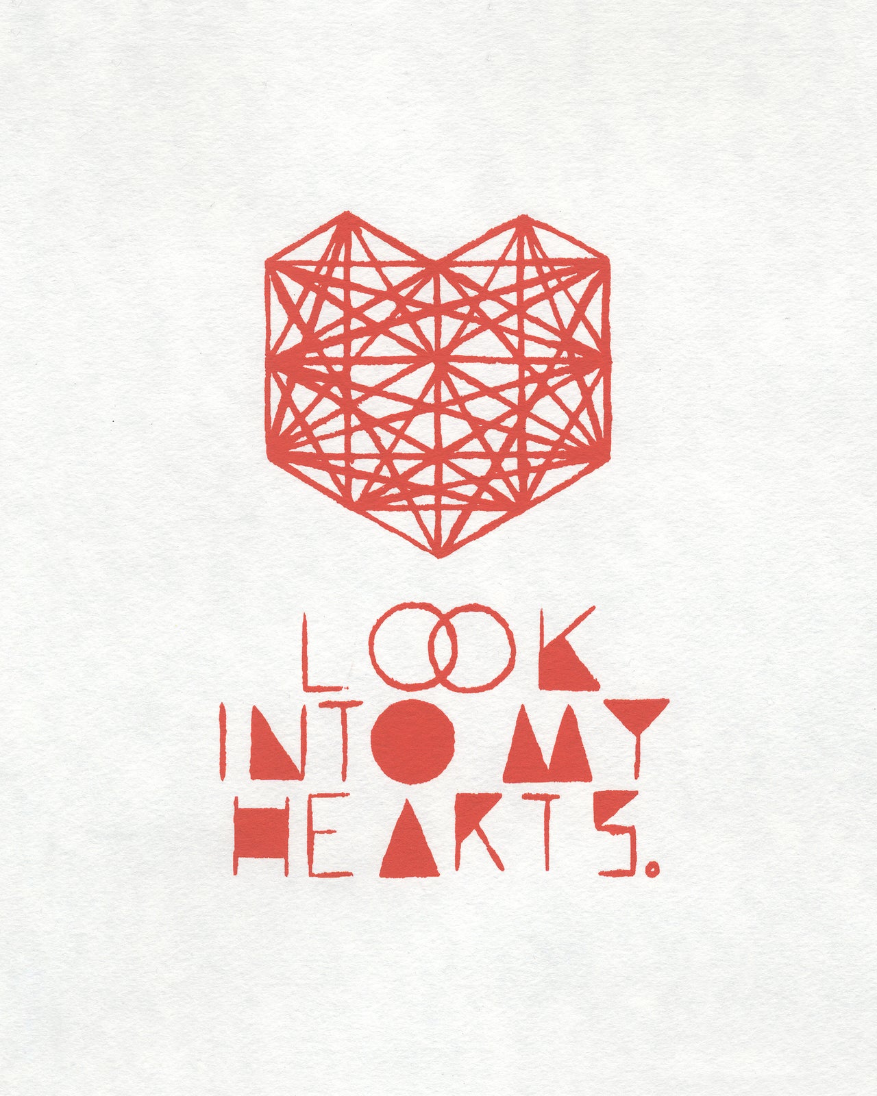 Look into My Hearts Print