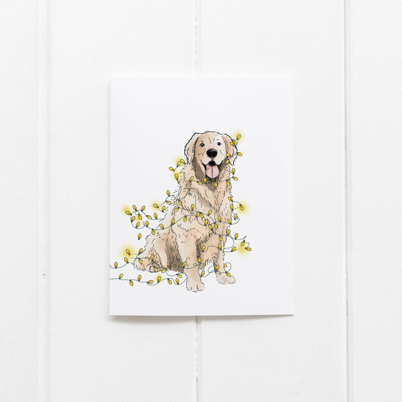 Lit Retriever Greeting Card