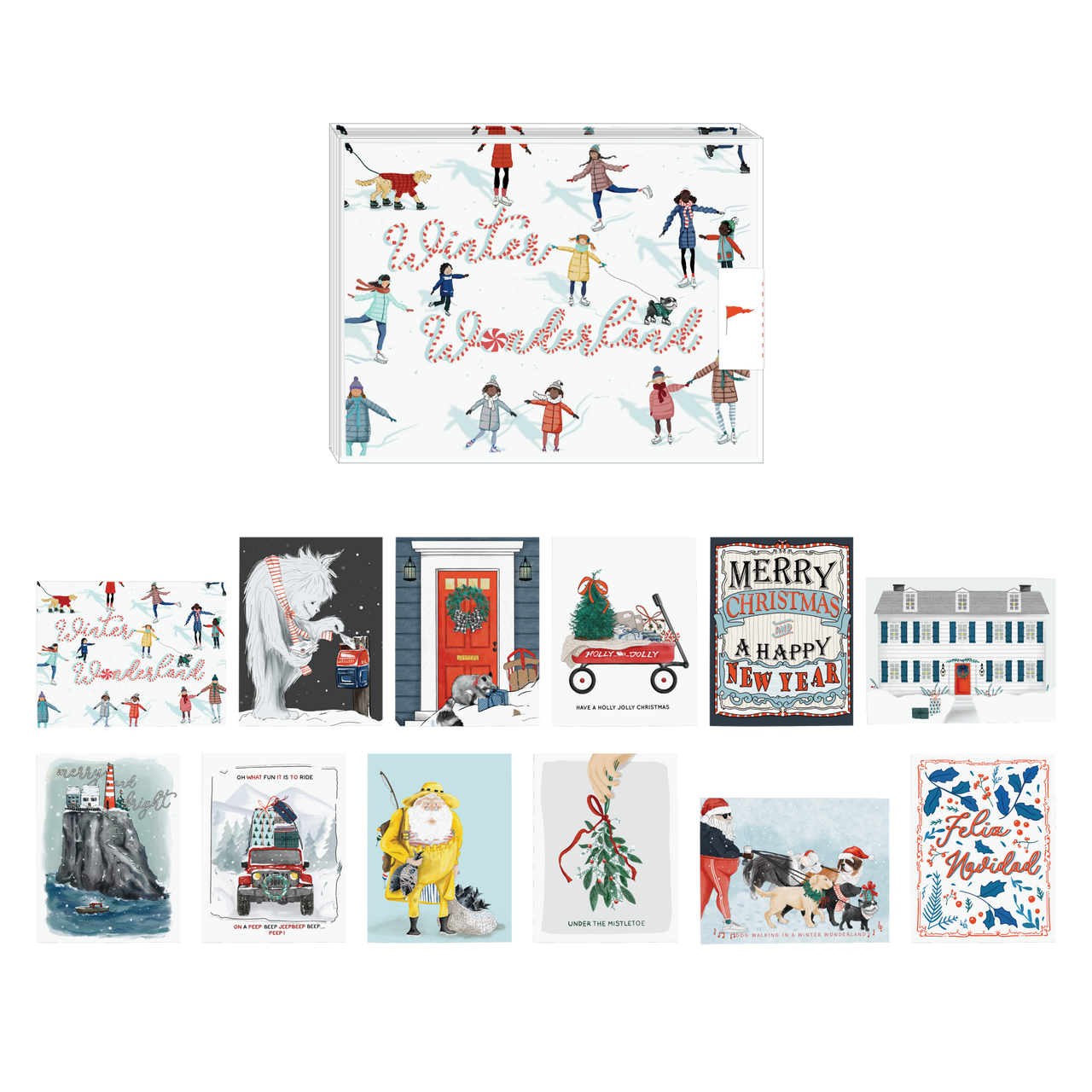 Winter Wonderland Greeting Cards -  Set of 12